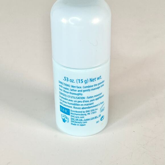 DHC Face Wash Powder Facial Cleanser Gently Exfoliate Japan Travel .53oz 15g New - Picture 3 of 4
